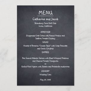 Cartão de Menu de Olhar de Quadro