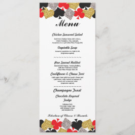 Cartão de Menu de Recepção de Casamento Las Vegas