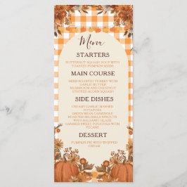 Cartão de Menu do Jantar de Friendsgiving Outono A