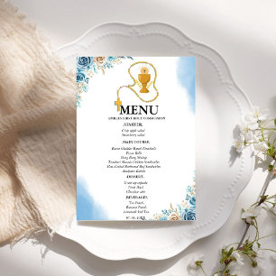 Cartão de Menu do Partido da Comunidade Elegante B