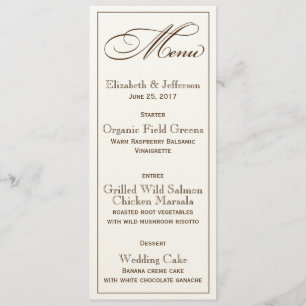 Cartão de Menu Elegante Fé Esperança e Amor