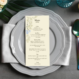 Cartão de Menu Gentle Floral