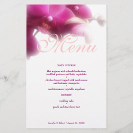 Cartão de Menu Janto Floral Elegante