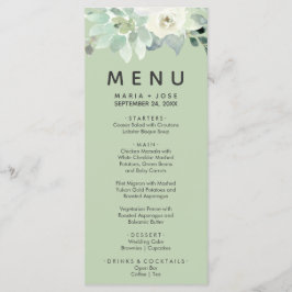 Cartão de Menu Janto Genérico Suculto
