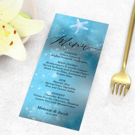 Cartão de Menu Plano de Casamento de Casamento do
