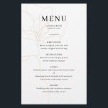 Cartão de menu Rosa de casamento ilustrado<br><div class="desc">Projetada para coordenar com a nossa Coleção de Rosa Ilustrados, esta placa de menu personalizável apresenta um desenho de linha ilustrado de um rosa em uma cor de fenda elegante. Esta é uma coleção de casamento minimalista, mas elegante. Para personalização mais avançada deste design, por exemplo, alteração do layout, da...</div>