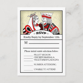 Cartão de Menu RSVP 3.5x5 - Cartão de Reprodução K