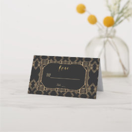 Cartão De Mesa 1920 Dourado legante Gatsby Gatsby