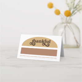 Cartão De Mesa Ação de Graças Moderno