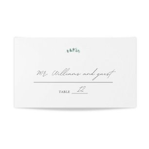 Cartão De Mesa Adelaide Wedding Watercolor Eucalyptus