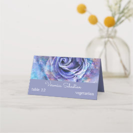 Cartão De Mesa Adorável Rosa de Aquarela