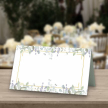 Água-marinha de Lilás Verdejante Floral Casamento