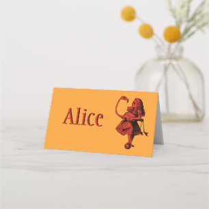 Cartão De Mesa Alice no País das Maravilhas