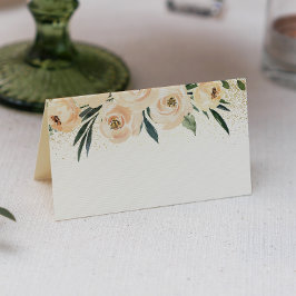 Cartão De Mesa Almoço Floral de Noiva Chá de Noiva