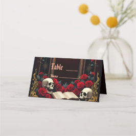 Cartão De Mesa Amor eterno nas sombras da escuridão,