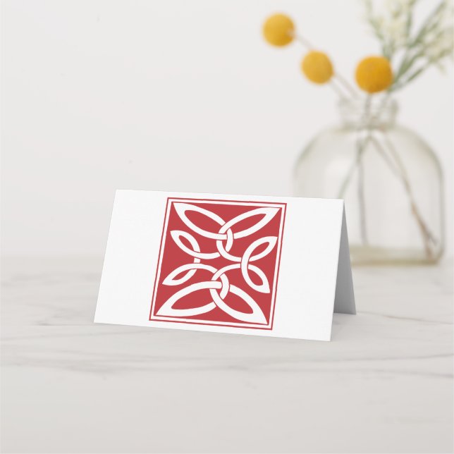 Cartão De Mesa Anglo-Saxon Knot (Frente)