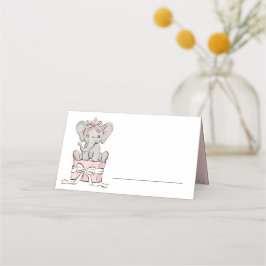 Cartão De Mesa Aniversário da Menina Rosa-Rosa da Princesa Tiara