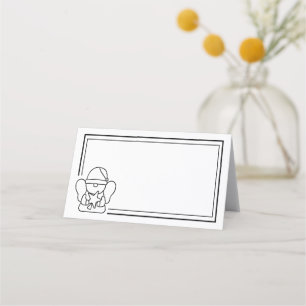 Cartão De Mesa Anjo Feriado