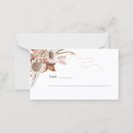 Cartão De Mesa Apaixonados | Boho Flowers Wedding