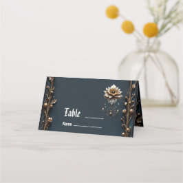 Cartão De Mesa Aranha de Casamento – Guardiã do Florescer da Lua.