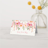 Arapuca Floral Rosa Boho Dourado Aniversário Festa