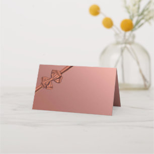 Cartão De Mesa Arco Satin Dourado rosa -