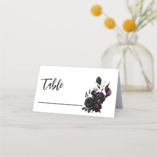 Cartão De Mesa Arranjo de Assentos para Casamento Floral Romântic