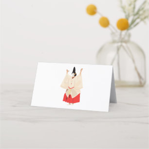 Cartão De Mesa Arte de Desempenho Japonês