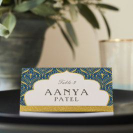 Cartão De Mesa Arte Deco Dourado Arch Mundap Arch Casamento Nome