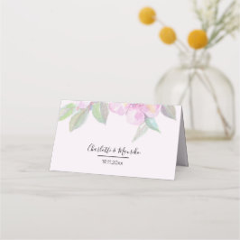 Cartão De Mesa Artístico Boho Floral Watercolor Art