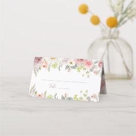 Cartão De Mesa ArtsApp H2 Rosas Cor-de-rosa Pó Bridal Shower