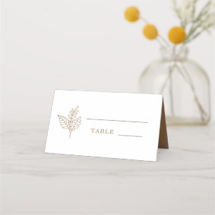 Cartão De Mesa Autumn Sprig Wedding