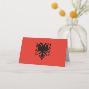Cartão De Mesa Bandeira albanesa