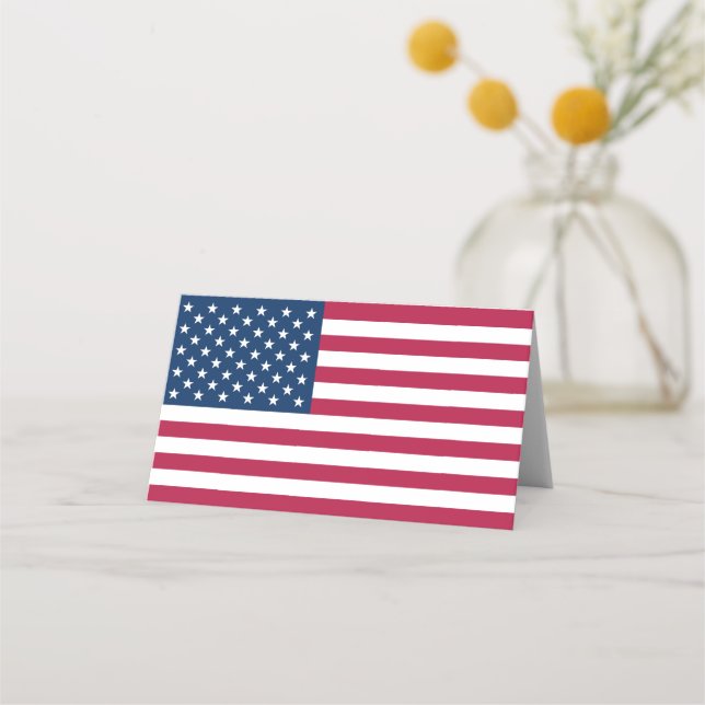 Cartão De Mesa bandeira americana (Frente)