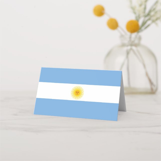 Cartão De Mesa Bandeira da Argentina (Frente)