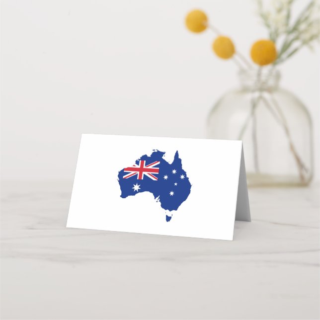 Cartão De Mesa Bandeira da Austrália (Frente)