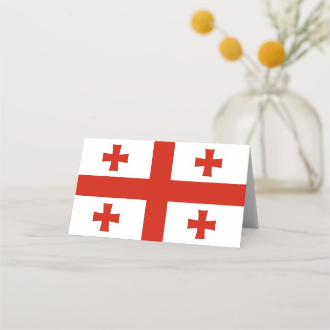 Cartão De Mesa Bandeira da Geórgia (Frente)