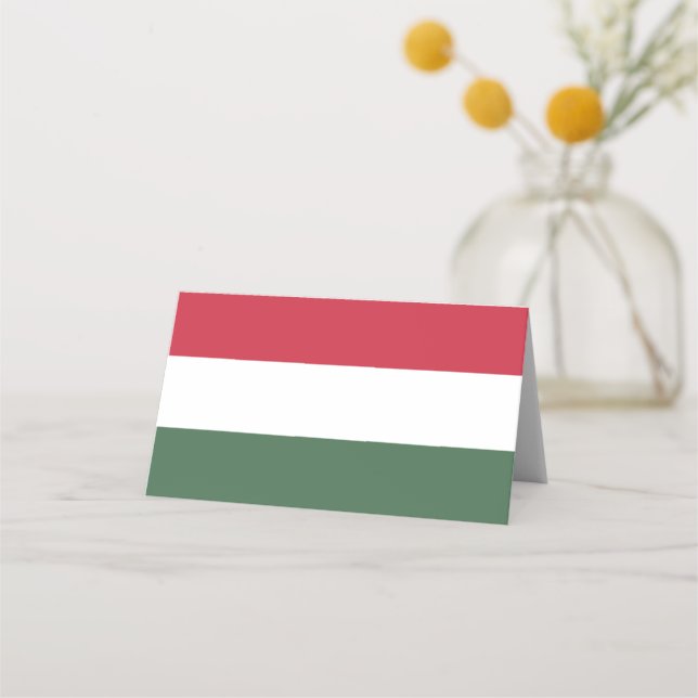 Cartão De Mesa Bandeira da Hungria (Frente)