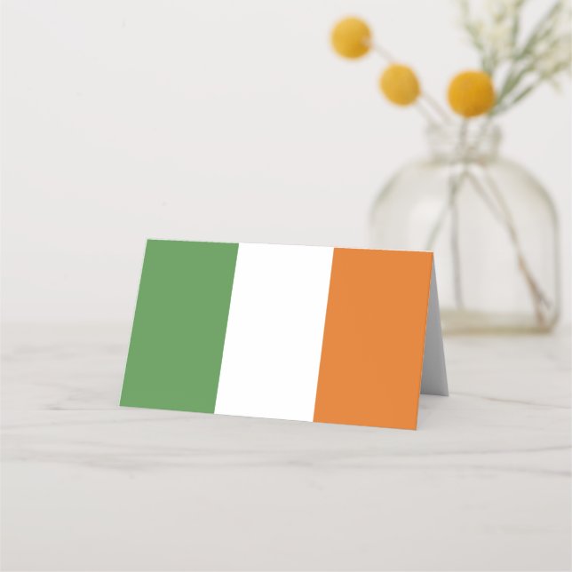 Cartão De Mesa Bandeira da Irlanda (Frente)