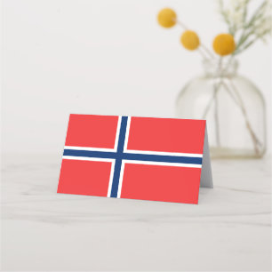 Cartão De Mesa Bandeira da Noruega