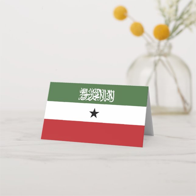 Cartão De Mesa Bandeira da Somalilândia (Frente)