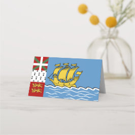 Cartão De Mesa Bandeira de Pierre e Miquelon santo