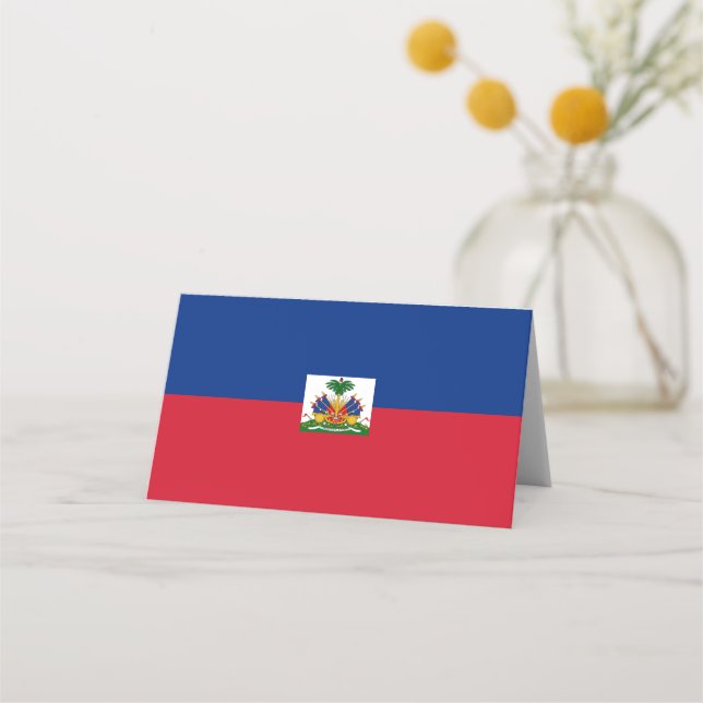Cartão De Mesa Bandeira do Haiti (Frente)