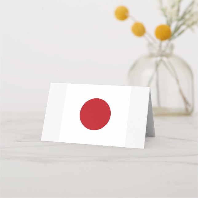 Cartão De Mesa Bandeira do Japão (Frente)