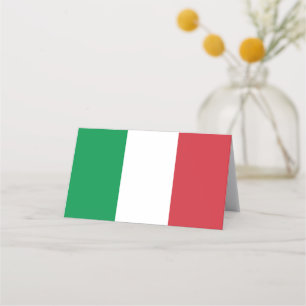 Cartão De Mesa Bandeira Itália