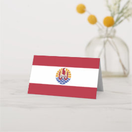 Cartão De Mesa bandeira Polinésia Francesa