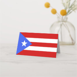 Cartão De Mesa bandeira Porto Rico