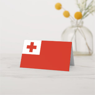 Cartão De Mesa Bandeira Tonga
