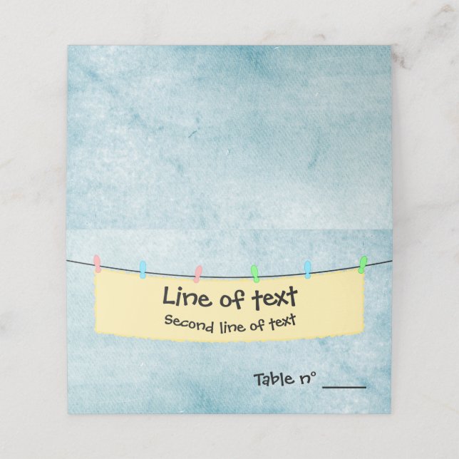 Cartão De Mesa Banner (Exterior/Desdobrado)