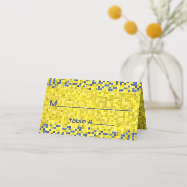 Cartão De Mesa BAR BM e Bat Mitzvah Jogo no Local Cards (Frente)